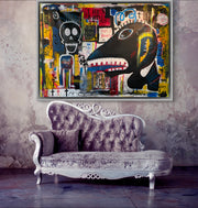 Big Giant Bird Watching The Dead Guy 74x56