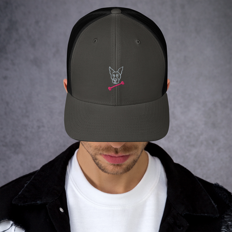 Bella Pink Bone Trucker Cap