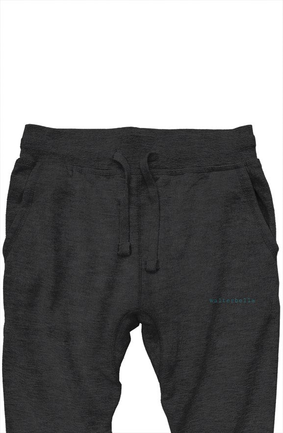 walterbella logo premium joggers dark gray