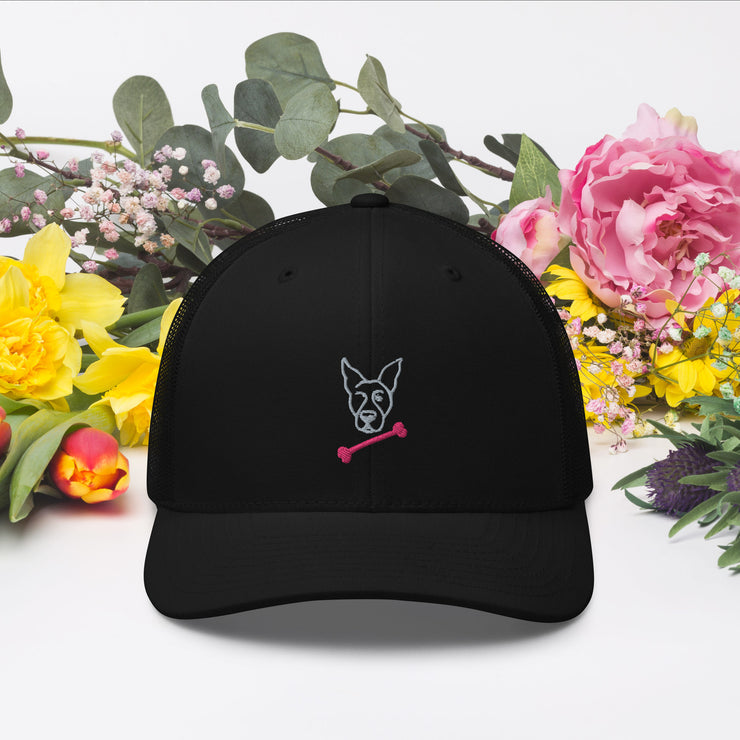 Bella Pink Bone Trucker Cap