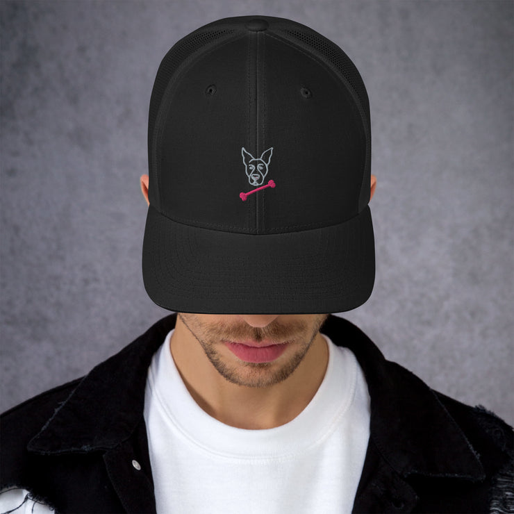 Bella Pink Bone Trucker Cap