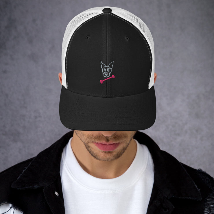 Bella Pink Bone Trucker Cap