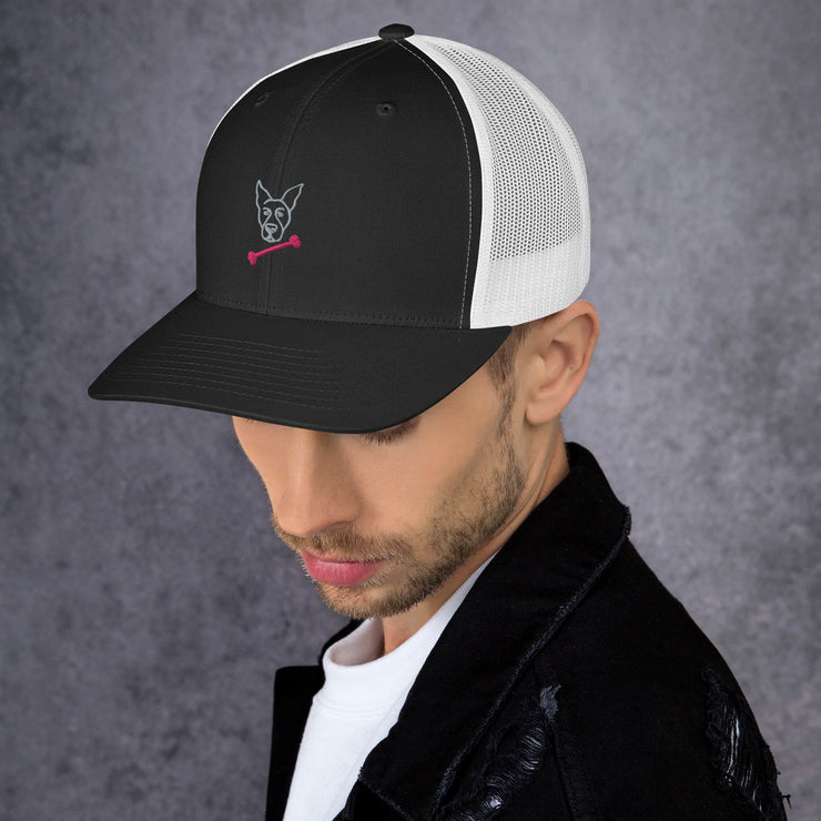 Bella Pink Bone Trucker Cap