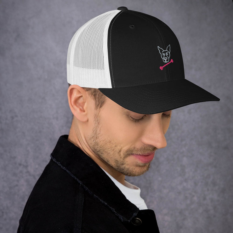 Bella Pink Bone Trucker Cap